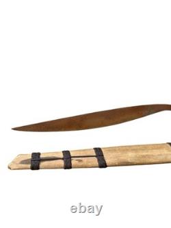 Couteau de combat antique philippin Talibong Talibon, dague ceinture, meuble en bois