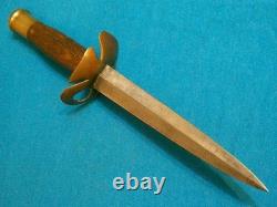 Couteau de combat art de tranchée vintage Allemagne Dague Stiletto Bowie Ec
