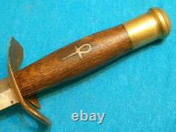 Couteau de combat art de tranchée vintage Allemagne Dague Stiletto Bowie Ec