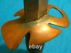 Couteau de combat art de tranchée vintage Allemagne Dague Stiletto Bowie Ec