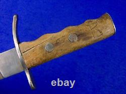 Couteau de combat avec poignée gravée RARE Italien Italie WW2 WWII et son fourreau