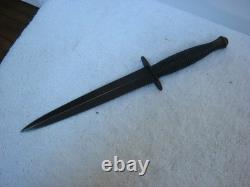 Couteau de combat britannique Fairbairn Sykes de la Seconde Guerre mondiale Sheffield Angleterre avec étui