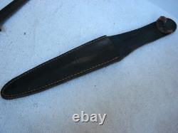 Couteau de combat britannique Fairbairn Sykes de la Seconde Guerre mondiale Sheffield Angleterre avec étui