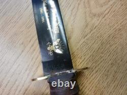 Couteau de combat commémoratif Camillus U.S.N. 1941-1991, dague légèrement corrodée