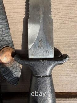 Couteau de combat dague Gerber Mark 2 II vintage