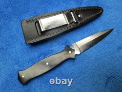 Couteau de combat dague Micarta Amigo rigide original vintage rare avec fourreau