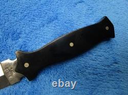 Couteau de combat dague Micarta Amigo rigide original vintage rare avec fourreau