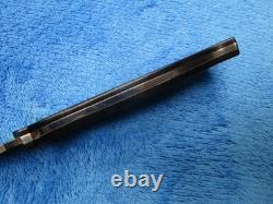 Couteau de combat dague Micarta Amigo rigide original vintage rare avec fourreau