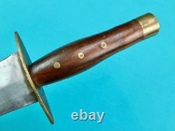 Couteau de combat dague à talon aiguille énorme fait sur mesure, artisanal et vintage avec fourreau.