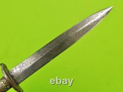 Couteau de combat dagues antique de la guerre civile américaine du 19e siècle