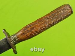 Couteau de combat dagues antique de la guerre civile américaine du 19e siècle