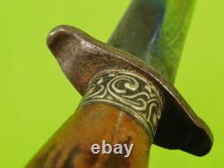 Couteau de combat dagues antique de la guerre civile américaine du 19e siècle