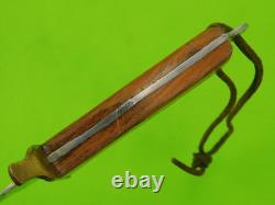 Couteau de combat dagues fait sur mesure vintage US de la Seconde Guerre mondiale avec étui