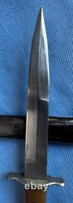 Couteau de combat de la Luftwaffe allemande de la Seconde Guerre mondiale avec fourreau, tampon 5