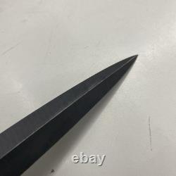 Couteau de combat de la Seconde Guerre mondiale Fairbairn Sykes Stiletto Dagger Sheffield Angleterre Vtg Antique