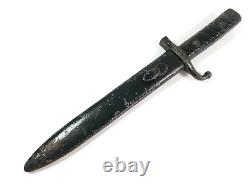 Couteau de combat de la tranchée italienne de la Seconde Guerre mondiale, couteau de combat avec baïonnette Carcano 1891 raccourcie.