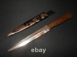 Couteau de combat de tranchée / Dague Nahkampfmesser de la Wehrmacht allemande de la Seconde Guerre mondiale NICE