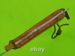 Couteau de combat en dagues fait main sur mesure vintage US de la Seconde Guerre mondiale avec étui