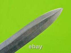 Couteau de combat en dagues fait main sur mesure vintage US de la Seconde Guerre mondiale avec étui