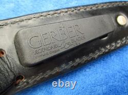 Couteau de combat et son fourreau Gerber Mk1 d'origine vintage rare
