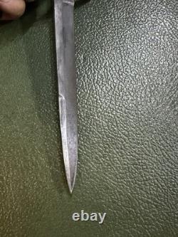 Couteau de combat fabriqué sur le théâtre d’opérations en 1943, dague, art de tranchée, lame de combat rare de la Seconde Guerre mondiale