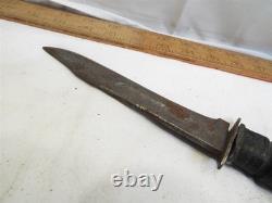Couteau de combat militaire MSI américain vintage, poignard de tranchée, lame rugueuse