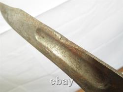 Couteau de combat militaire MSI américain vintage, poignard de tranchée, lame rugueuse
