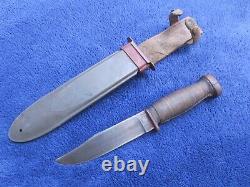 Couteau de combat original Ww2 Usn Mk1 Rh35 Dagger et étui Usn Nord fabriqué par Pal