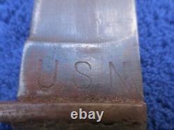 Couteau de combat original Ww2 Usn Mk1 Rh35 Dagger et étui Usn Nord fabriqué par Pal