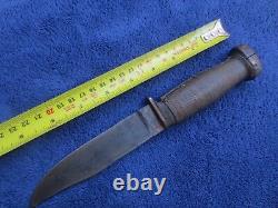 Couteau de combat original Ww2 Usn Mk1 Rh35 Dagger et étui Usn Nord fabriqué par Pal