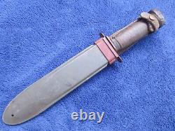 Couteau de combat original Ww2 Usn Mk1 Rh35 Dagger et étui Usn Nord fabriqué par Pal