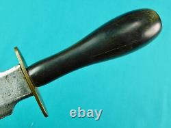 Couteau de combat poignard antique britannique Wm Gregory Sons & Co Howard St. Sheffield