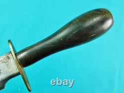 Couteau de combat poignard antique britannique Wm Gregory Sons & Co Howard St. Sheffield