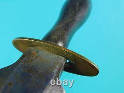 Couteau de combat poignard antique britannique Wm Gregory Sons & Co Howard St. Sheffield