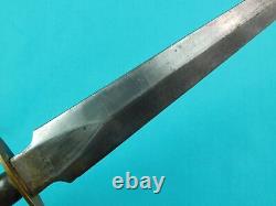 Couteau de combat poignard antique britannique Wm Gregory Sons & Co Howard St. Sheffield