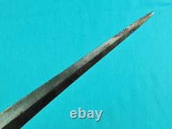 Couteau de combat poignard antique britannique Wm Gregory Sons & Co Howard St. Sheffield