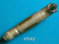Couteau de combat poignard stiletto Bowie tête d'aigle Vintage Pypsa Mexique