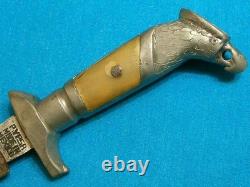 Couteau de combat poignard stiletto Bowie tête d'aigle Vintage Pypsa Mexique