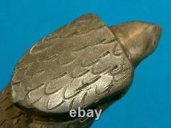 Couteau de combat poignard stiletto Bowie tête d'aigle Vintage Pypsa Mexique