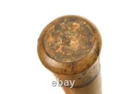 Couteau de combat primitif américain ancien du XIXe siècle, dague à pointe de lance, manche en bois