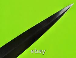 Couteau de combat stiletto Fairbairn Sykes OSS américain de la Seconde Guerre mondiale avec fourreau