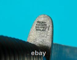 Couteau de combat stiletto Fairbairn Sykes britannique vintage avec étui