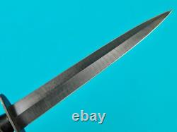 Couteau de combat stiletto Fairbairn Sykes britannique vintage avec étui