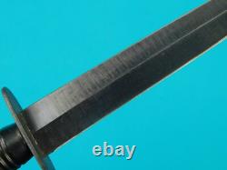 Couteau de combat stiletto Fairbairn Sykes britannique vintage avec étui