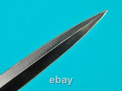 Couteau de combat stiletto Fairbairn Sykes britannique vintage avec étui