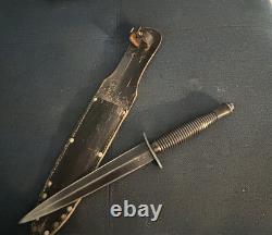 Couteau de combat stiletto Fairbairn Sykes de la Seconde Guerre mondiale, Sheffield, Angleterre, vintage, antique