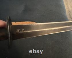 Couteau de combat stiletto Fairbairn Sykes de la Seconde Guerre mondiale, Sheffield, Angleterre, vintage, antique