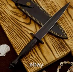 Couteau de commando Fairbairn Sykes de l'armée britannique 2ème modèle fait à la main avec étui