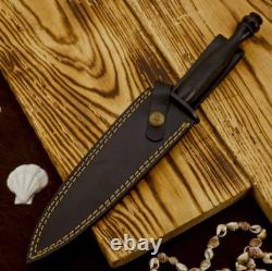 Couteau de commando Fairbairn Sykes de l'armée britannique 2ème modèle fait à la main avec étui