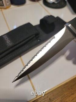 Couteau de survie Vintage Sog Pentagon S14 Seki Japan avec étui en nylon jamais utilisé